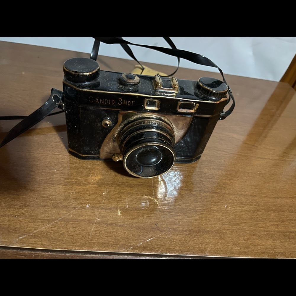 Vintage Camera Statute Decor